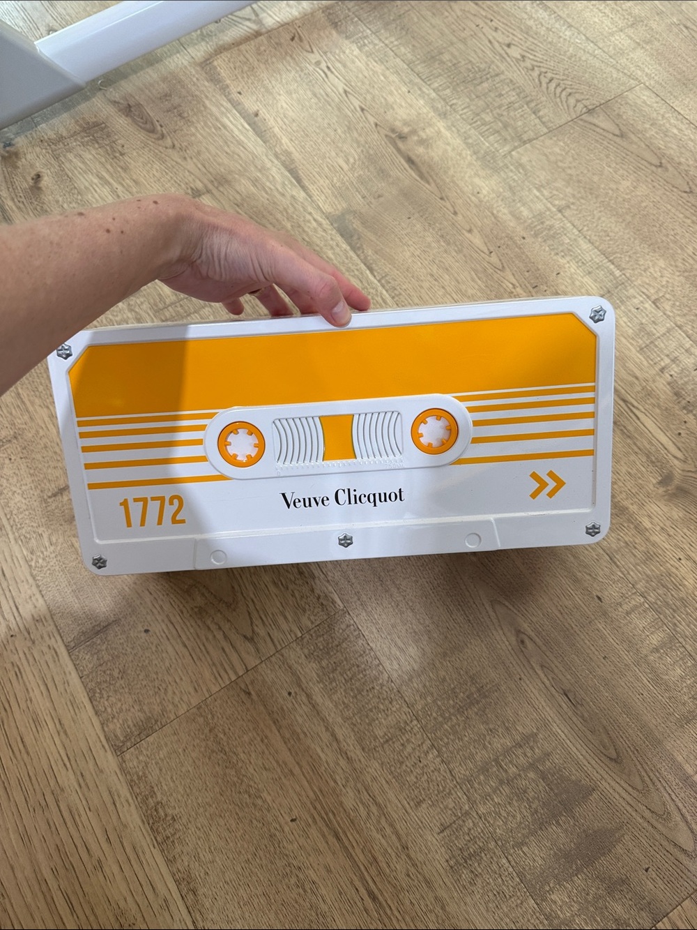 Veuve Clicquot Yellow Retro Cassette Wall Art